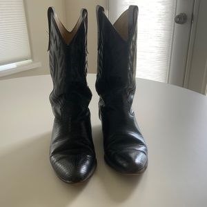 COWBOY BOOTS BLACK SIZE 8 1/2